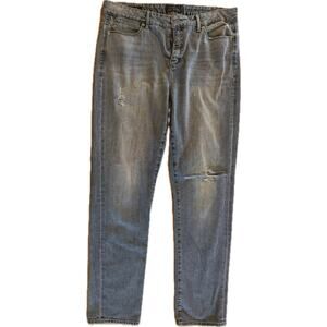 Lucky Brand Hayden Skinny Jeans Womens Size 14 (32) Light Wash Distressed